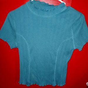 Wild Fable Target Brand Ruffle Collar Stretch Blouse